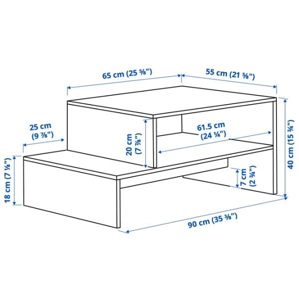 Măsuță de cafea Ikea Holmerud 5691215 Brown photo 4
