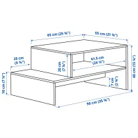 Журнальный столик Ikea Holmerud 5691215 Коричневый photo 4