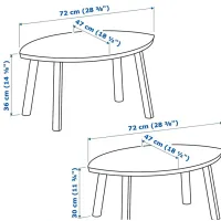 Măsuță de cafea Ikea Stockholm 5290312 Brown photo 6
