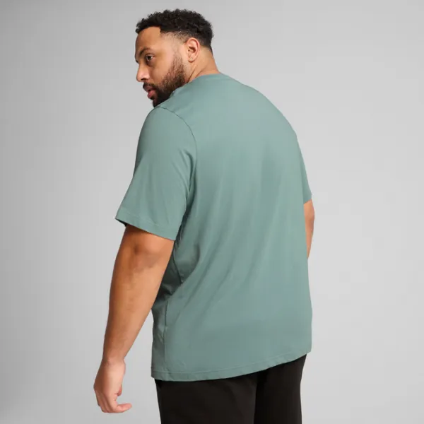 Tricou pentru bărbați Puma Ess Small No. 1 Logo Tee (S) 100% bumbac / Green Moon photo 4