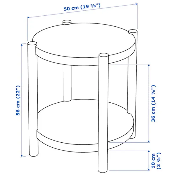 Măsuță de cafea Ikea Listerby 5444899 Brown photo 5