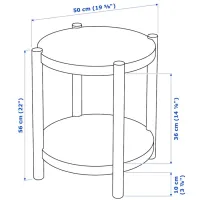 Măsuță de cafea Ikea Listerby 5444899 Brown photo 5