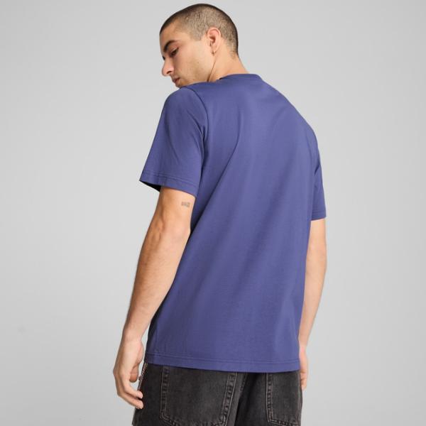 Tricou pentru bărbați Puma Ess Small No. 1 Logo Tee (S) 100% bumbac / Purple photo 4