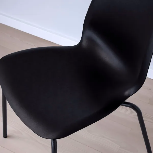 Обеденные стол со стульями Ikea Stenssele Круглая / ДСП / Черный photo 2