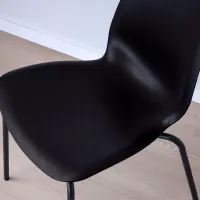Обеденные стол со стульями Ikea Stenssele Круглая / ДСП / Черный photo 2