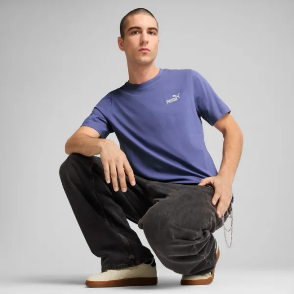 Tricou pentru bărbați Puma Ess Small No. 1 Logo Tee (S) 100% bumbac / Purple photo 4 Tricou pentru bărbați Puma Ess Small No. 1 Logo Tee (S) 100% bumbac / Purple photo 4