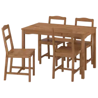 Set masă și scaune Ikea Hagernas Dreptunghiulară / Lemn / Brown