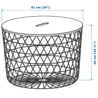 Măsuță de cafea Ikea Kvistbro 5290307 White photo 6