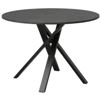 Set masă și scaune Ikea Mariedamm Rotundă / PAL / Black photo 2