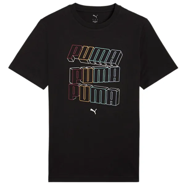 Tricou pentru bărbați Puma Ess Logo Lab Hog Tee 100% bumbac / Black photo 1