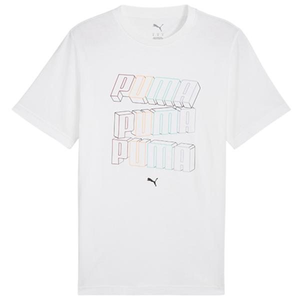 Tricou pentru bărbați Puma Ess Logo Lab Hog Tee 100% bumbac / White photo 1