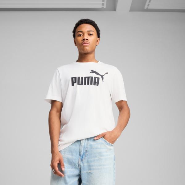 Футболка для мужчин Puma Ess No. 1 Logo Tee 100% хлопок / Белый photo 3