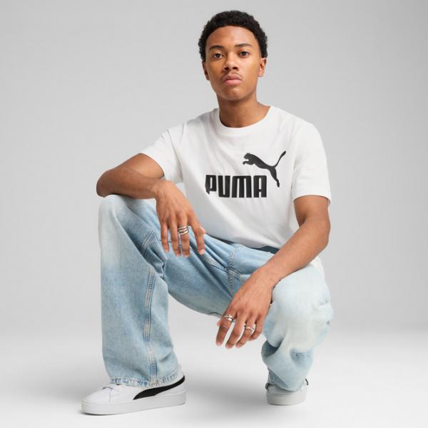 Футболка для мужчин Puma Ess No. 1 Logo Tee 100% хлопок / Белый photo 4