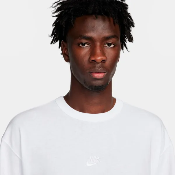 Tricou pentru bărbați Nike M Sportswear Premium Essentials 100% bumbac / White photo 4 Tricou pentru bărbați Nike M Sportswear Premium Essentials 100% bumbac / White photo 4
