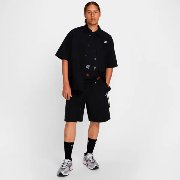 Tricou pentru bărbați Nike M Sportswear 12Mo Aop Sp25 100% bumbac / Black photo 3