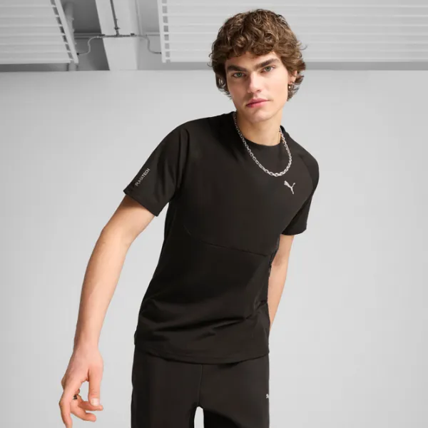 Футболка для мужчин Puma Pumatech Pocket Tee 35% хлопок / Черный photo 3