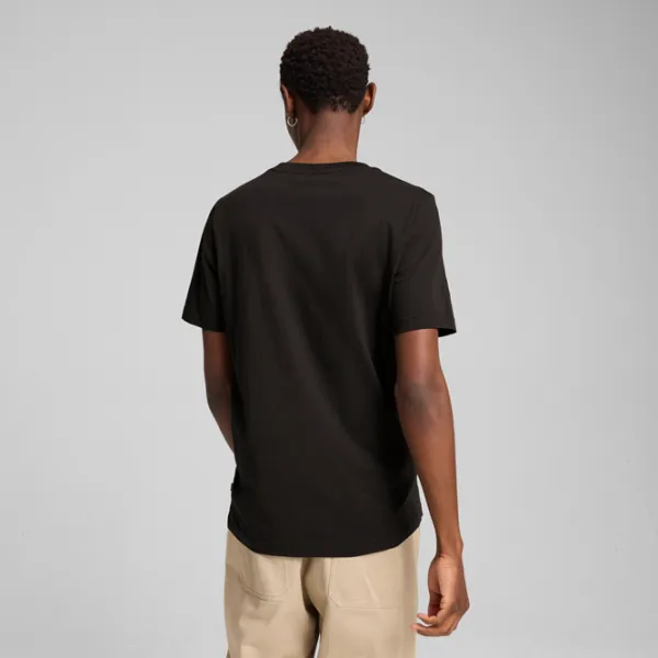 Tricou pentru bărbați Puma Ess Elevated Embroidered Tee 100% bumbac / Black photo 4 Tricou pentru bărbați Puma Ess Elevated Embroidered Tee 100% bumbac / Black photo 4