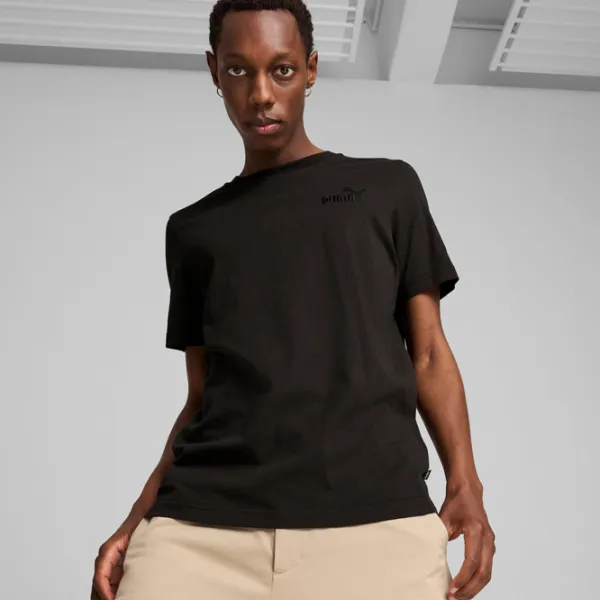 Футболка для мужчин Puma Ess Elevated Embroidered Tee 100% хлопок / Черный photo 3 Футболка для мужчин Puma Ess Elevated Embroidered Tee 100% хлопок / Черный photo 3