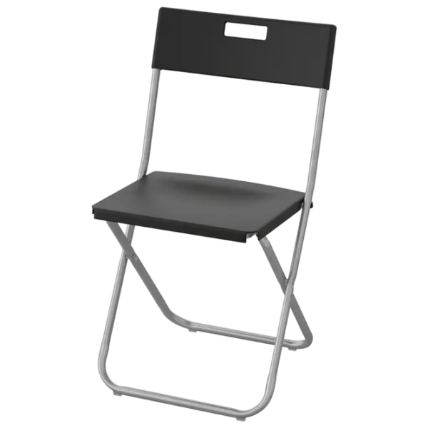 Обеденные стол со стульями Ikea Gunde Квадратная / ДСП / Черный photo 3