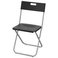 Обеденные стол со стульями Ikea Gunde Квадратная / ДСП / Черный photo 3