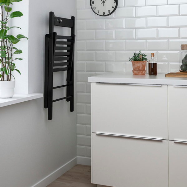 Set masă și scaune Ikea Hauga/Frosvi Dreptunghiulară / Lemn / Black photo 5