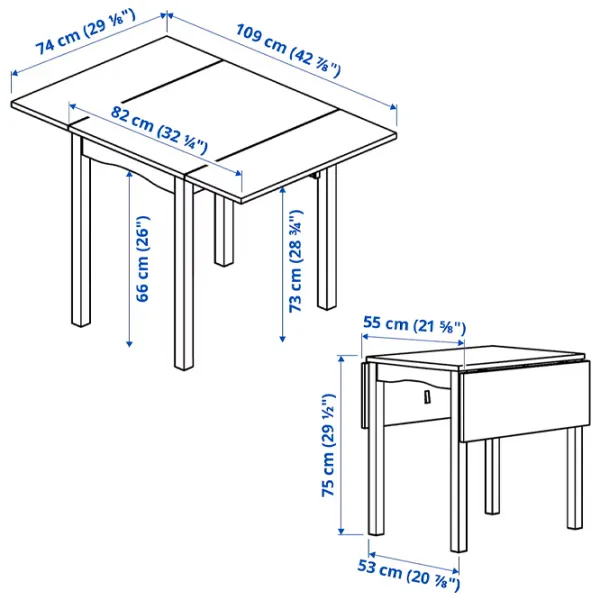 Set masă și scaune Ikea Hauga/Frosvi Dreptunghiulară / Lemn / Black photo 7