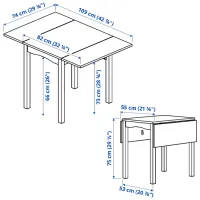 Обеденные стол со стульями Ikea Hauga/Frosvi Прямоугольная / Дерево / Черный photo 7