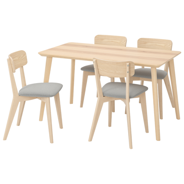 Обеденные стол со стульями Ikea Lisabo/Tallmyra Прямоугольная / Дерево / Wood photo 1