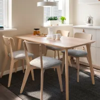 Set masă și scaune Ikea Lisabo/Tallmyra Dreptunghiulară / Lemn / Wood photo 7