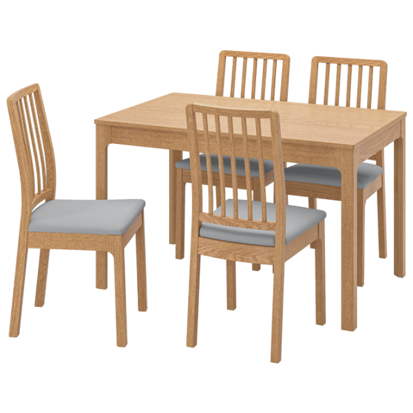 Set masă și scaune Ikea Ekedalen/Orrsta Dreptunghiulară / PAL / Wood photo 1