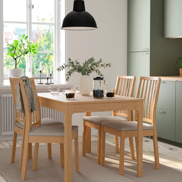 Set masă și scaune Ikea Ekedalen/Orrsta Dreptunghiulară / PAL / Wood photo 7