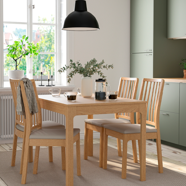 Set masă și scaune Ikea Ekedalen/Orrsta Dreptunghiulară / PAL / Wood photo 7