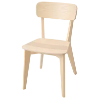 Set masă și scaune Ikea Lisabo Dreptunghiulară / Lemn / Wood photo 2