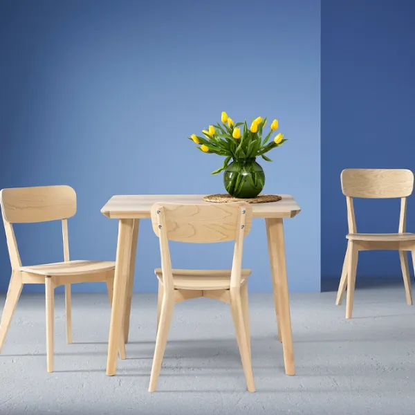 Set masă și scaune Ikea Lisabo Dreptunghiulară / Lemn / Wood photo 5