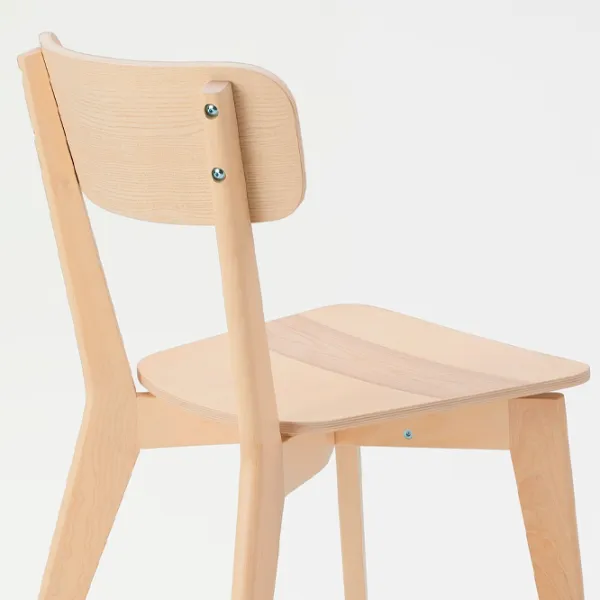 Set masă și scaune Ikea Lisabo Dreptunghiulară / Lemn / Wood photo 6