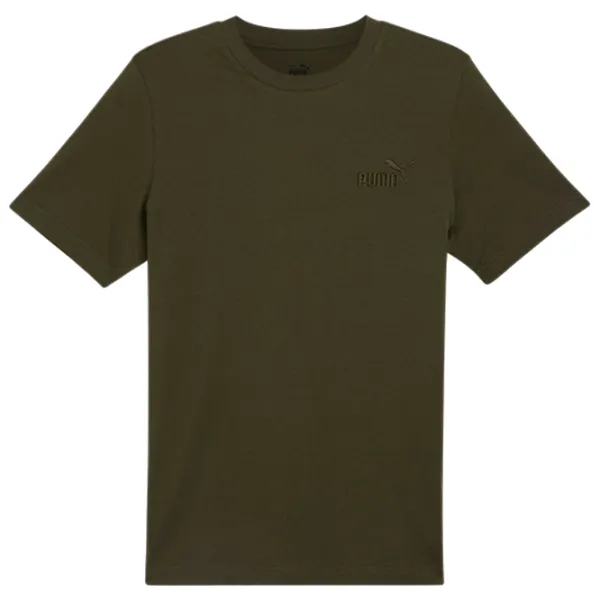 Tricou pentru bărbați Puma Ess Elevated Embroidered Tee 100% bumbac / Olive Green photo 1