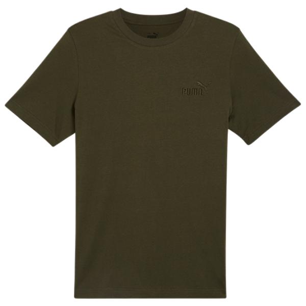 Tricou pentru bărbați Puma Ess Elevated Embroidered Tee 100% bumbac / Olive Green photo 1