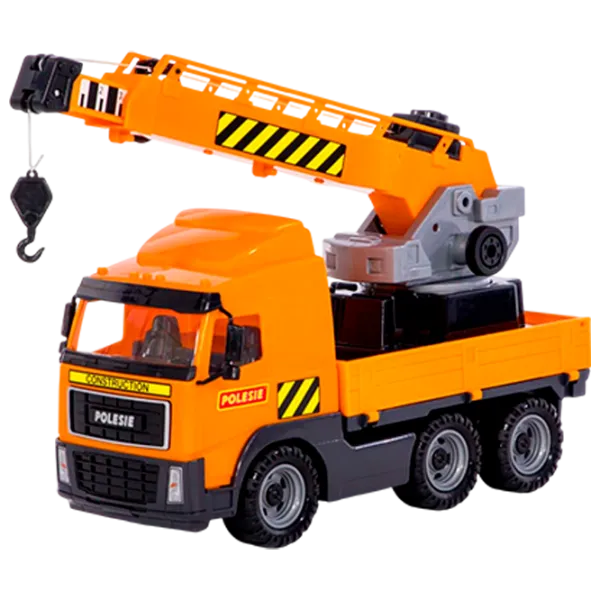 Грузовик Polеsie PowerTruck crane truck 8824  / / Желтый Оранжевый photo 1 Грузовик Polеsie PowerTruck crane truck 8824  / / Желтый Оранжевый photo 1