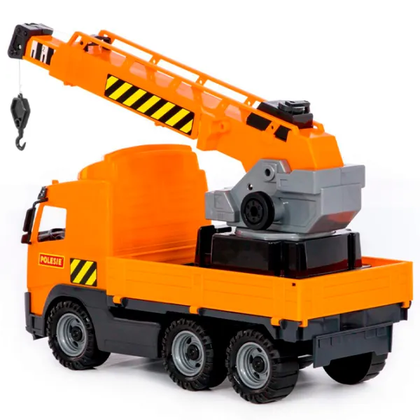 Грузовик Polеsie PowerTruck crane truck 8824  / / Желтый Оранжевый photo 2 Грузовик Polеsie PowerTruck crane truck 8824  / / Желтый Оранжевый photo 2