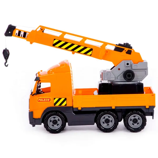 Грузовик Polеsie PowerTruck crane truck 8824  / / Желтый Оранжевый photo 3 Грузовик Polеsie PowerTruck crane truck 8824  / / Желтый Оранжевый photo 3