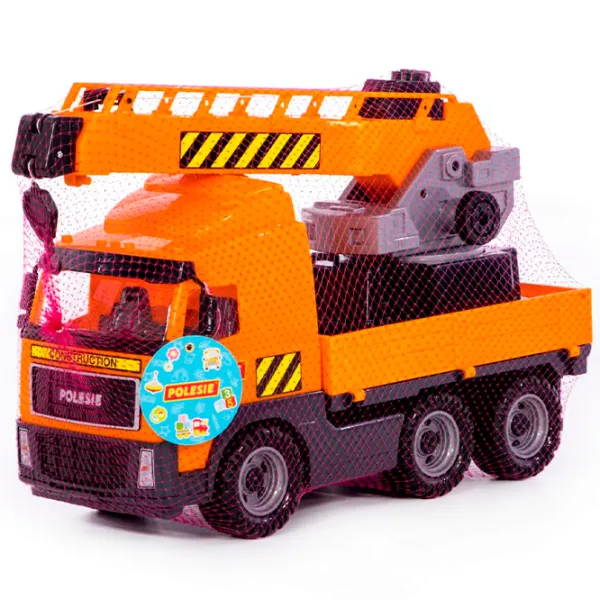 Грузовик Polеsie PowerTruck crane truck 8824  / / Желтый Оранжевый photo 4 Грузовик Polеsie PowerTruck crane truck 8824  / / Желтый Оранжевый photo 4
