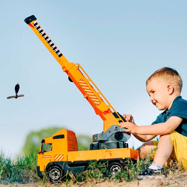 Грузовик Polеsie PowerTruck crane truck 8824  / / Желтый Оранжевый photo 5 Грузовик Polеsie PowerTruck crane truck 8824  / / Желтый Оранжевый photo 5