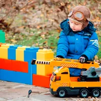 Грузовик Polеsie PowerTruck crane truck 8824 / / Желтый Оранжевый photo 8