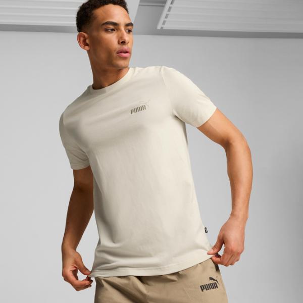 Tricou pentru bărbați Puma Ess Elevated Embroidered Tee 100% bumbac / Beige photo 3 Tricou pentru bărbați Puma Ess Elevated Embroidered Tee 100% bumbac / Beige photo 3