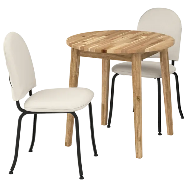 Обеденные стол со стульями Ikea Nackanas/Ebbalycke/Idekulla Круглая / Дерево / Wood photo 1 Обеденные стол со стульями Ikea Nackanas/Ebbalycke/Idekulla Круглая / Дерево / Wood photo 1