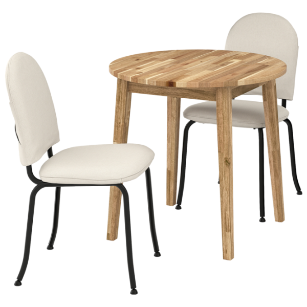 Обеденные стол со стульями Ikea Nackanas/Ebbalycke/Idekulla Круглая / Дерево / Wood photo 1 Обеденные стол со стульями Ikea Nackanas/Ebbalycke/Idekulla Круглая / Дерево / Wood photo 1