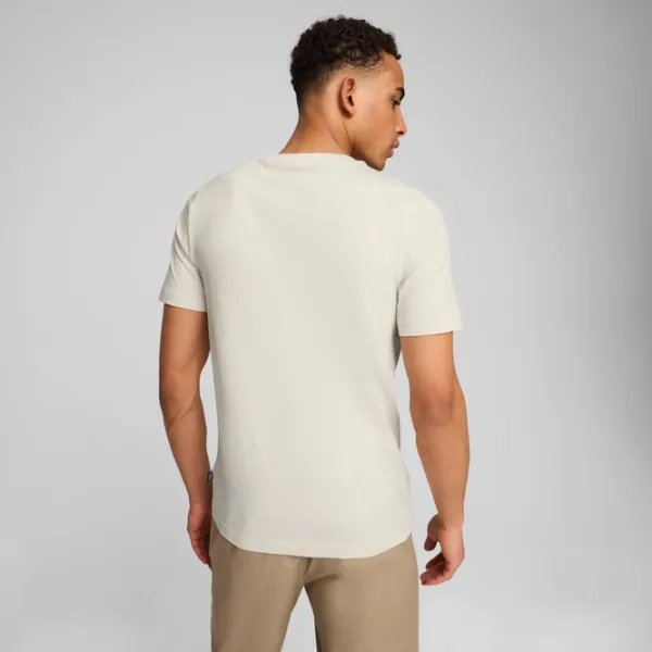 Tricou pentru bărbați Puma Ess Elevated Embroidered Tee 100% bumbac / Beige photo 5 Tricou pentru bărbați Puma Ess Elevated Embroidered Tee 100% bumbac / Beige photo 5