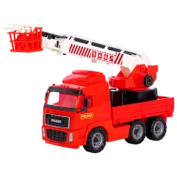 Грузовик Polеsie PowerTruck fire engine 8787  / / Серый Красный