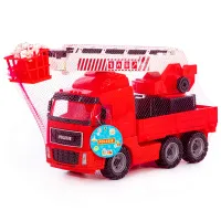 Грузовик Polеsie PowerTruck fire engine 8787 / / Серый Красный photo 5