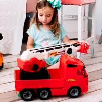 Грузовик Polеsie PowerTruck fire engine 8787 / / Серый Красный photo 7